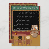 wiskundige kerstwens kaart (Voorkant / Achterkant)