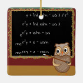 wiskundige kerstwens keramisch ornament (Achterkant)