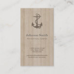 Wiskundige leraar - Nautisch Anchor Wood Visitekaartje<br><div class="desc">Wiskundige leraar - Nautical Anchor Wood - Uniek Visitekaartje voor u.</div>