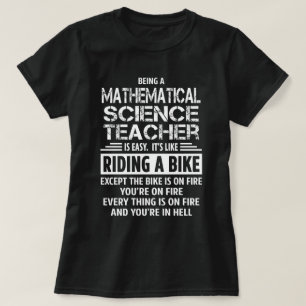 wiskundige leraar t-shirt