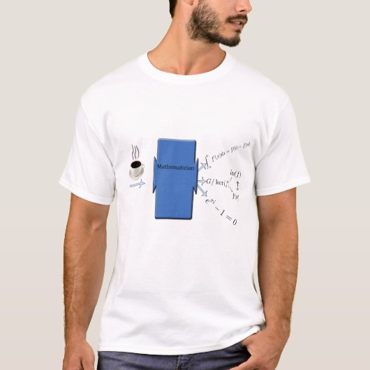 Wiskundige machine (licht) t-shirt (Voorkant)
