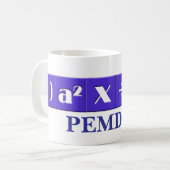 Wiskundige mok PEMDAS (Voorkant links)