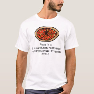 Wiskundige Pizza Pi T-shirt