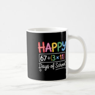 Wiskundige vergelijking 100e dag leraar Gefelicite Koffiemok