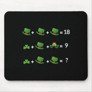 Wiskundige vergelijking Funny St. Patrick's Day Le Muismat