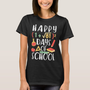 Wiskundige Vergelijking Grafisch Gelukkig 100 Van T-shirt