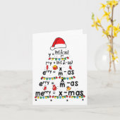 Wiskundige vergelijking Prettig Kerstfeest Grappig Kaart (Gele Bloem)