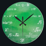 Wiskundige vergelijking Quiz voor Geeks Grote Klok<br><div class="desc">Groter voor Doctor Sheldon Cooper.</div>