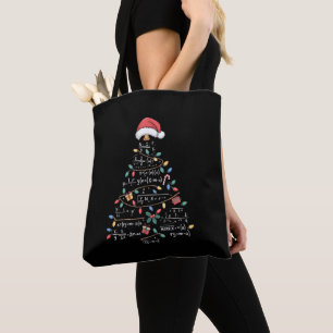 Wiskundige Vergelijkingen Kerstboom Kerstvakantie Tote Bag