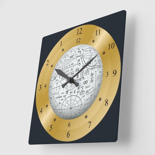 Wiskundige wereld van tijdreizen ~ vierkante klok (Hoek)