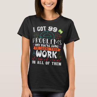 Wiskundige Wiskunde Wiskunde Leerkrachten Fysieke T-shirt