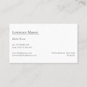 Wiskundigen: Chalkboard - Visitekaartje (Achterkant)