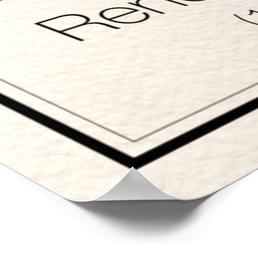 Wiskundigen - Descartes Poster (Hoek)