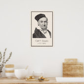 Wiskundigen - Gauss Poster (Keuken)