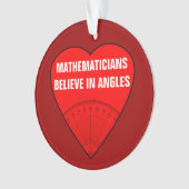 wiskundigen geloven in hoeken ornament (voorkant)