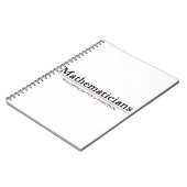 Wiskundigen: Het plezier in functie Notitieboek (Linkerzijde)