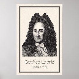 Wiskundigen - Leibniz Poster