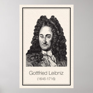 Wiskundigen - Leibniz Poster