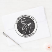 Wiskundigen voor de Beloningstickers Ronde Sticker (Envelop)