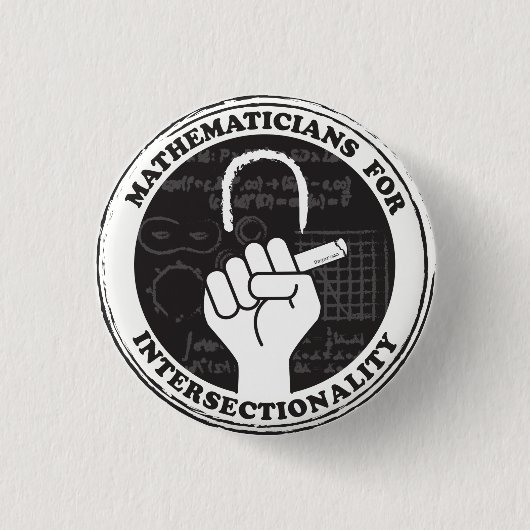 Wiskundigen voor de knop Intersectionaliteit Ronde Button 3,2 Cm (Voorkant)