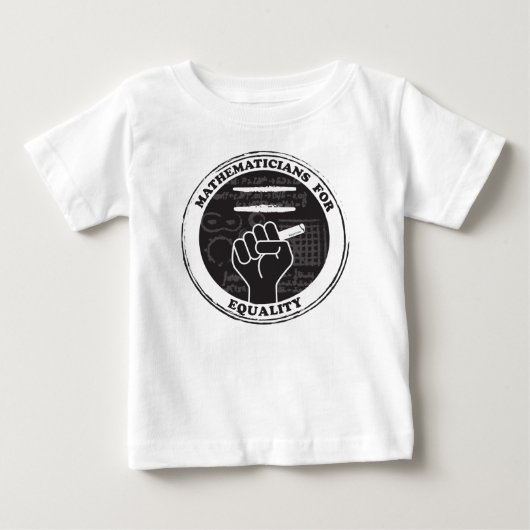 Wiskundigen voor Gelijkheid Baby TShirt (temp) (Voorkant)