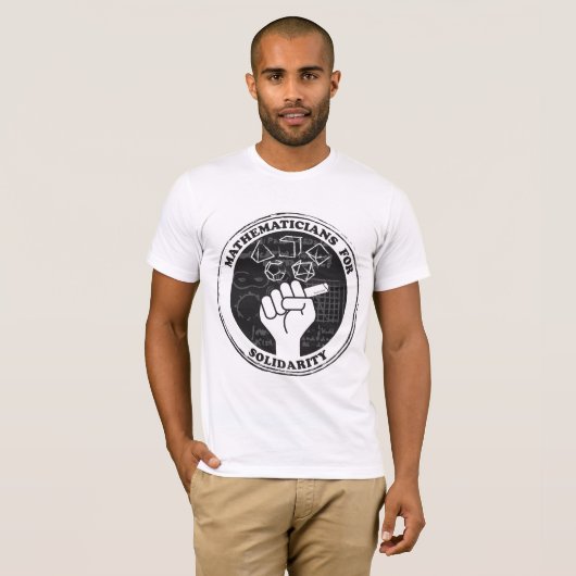Wiskundigen voor het T-shirt Solidariteit (Voorkant volledig)