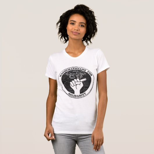 Wiskundigen voor het T-shirt Solidariteit (Voorkant volledig)