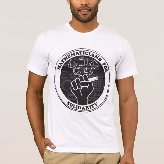 Wiskundigen voor het T-shirt Solidariteit (Voorkant)