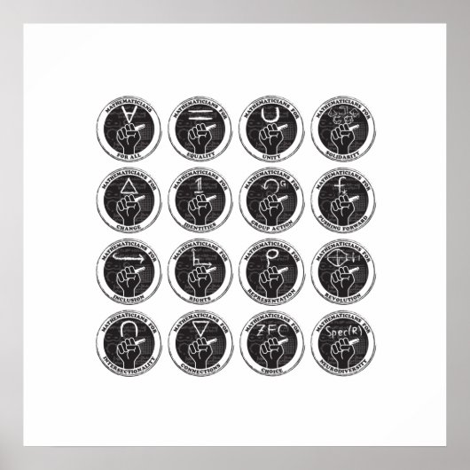 wiskundigen voor iedereen, enz. Poster (Voorkant)