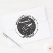 Wiskundigen voor insluitingsstickers ronde sticker (Envelop)