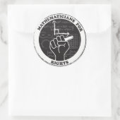 Wiskundigen voor rechtenstickers ronde sticker (Tas)