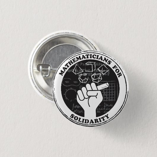 Wiskundigen voor Solidariteit Button (Voorkant /achterkant)