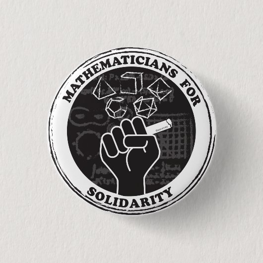 Wiskundigen voor Solidariteit Button (Voorkant)