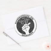 Wiskundigen voor Solidariteitskiezers Ronde Sticker (Envelop)