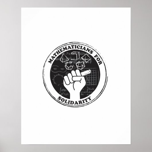 Wiskundigen voor Solidaritietposter Poster (Voorkant)