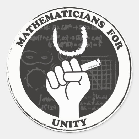 Wiskundigen voor Unity stickers (Voorkant)