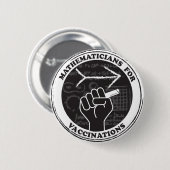 wiskundigen voor vaccinatie-Button Ronde Button 5,7 Cm (Voorkant /achterkant)