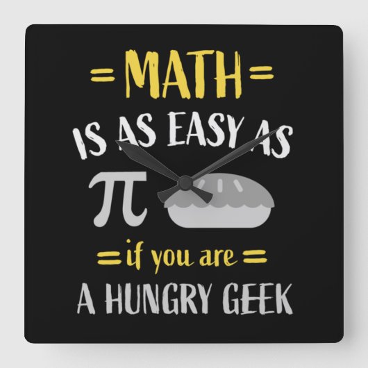 wiskundigen Wiskunde docenten docenten docenten p Vierkante Klok (Voorkant)