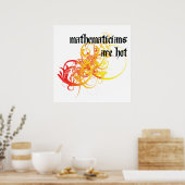 Wiskundigen zijn warm poster (Keuken)