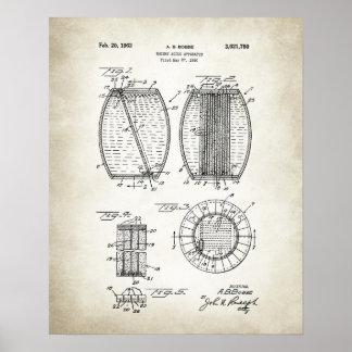 WISKY OUD APPARATUS PATENT POSTER