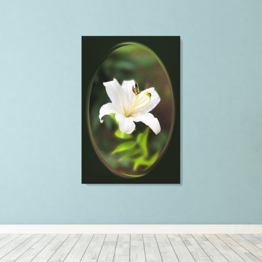 Wislichtwitte lib canvas afdruk (Insitu (Houten vloer))