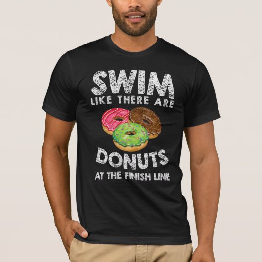 Wism alsof er donuts zijn bij de finse lijn. t-shirt (Voorkant)