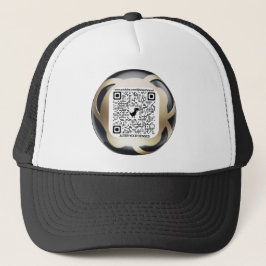Wisp of Visual Print Design met QR-code Trucker Pet
