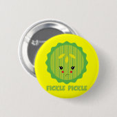 wispelturige augurk ronde button 5,7 cm (Voorkant /achterkant)