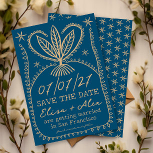 Wispelturige Boho Lijst Elegant SAVE THE DATE AANP