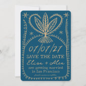 Wispelturige Boho Lijst Elegant SAVE THE DATE AANP (Voorkant)