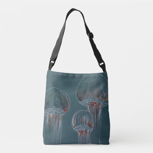 Wispelturige hoofdletters crossbody tas (Achterkant)