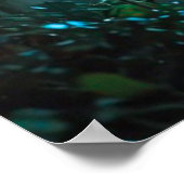 Wispelturige Vlindermeisje Poster (Hoek)