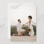 Wispen van Eucalyptus Greenery Foto Vrijgezellenfe Kaart (Achterkant)