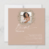 Wispen van Eucalyptus Greenery Foto Vrijgezellenfe Magnetische Uitnodiging (Voorkant)